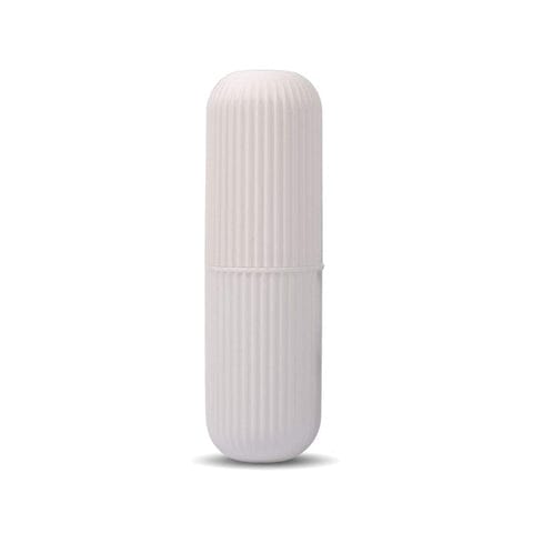 CAPSULE SHAPE MULTIPURPOSE TRAVEL STORAGE BOTTLE, TOOTH BRUSH STORAGE BOTTLE ,TOOTH BRUSH COVER (SET-1)